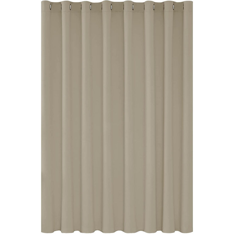 French Door Curtain Single Panel, 254 W x 242 D cm, Beige