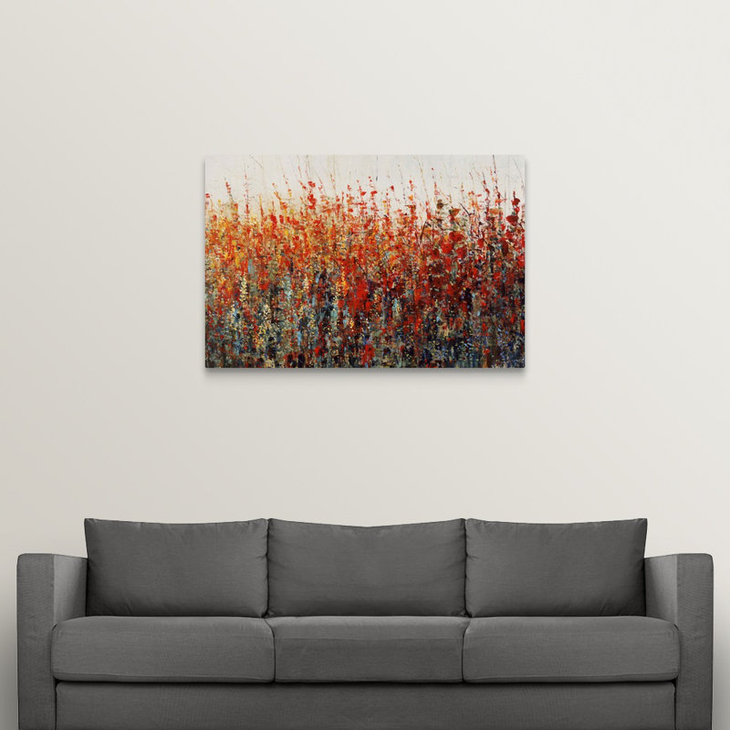 Anki «Crimson Evening» par Anki - reproduction, H 32 po x l 48 po x P 1,5 po, Toile