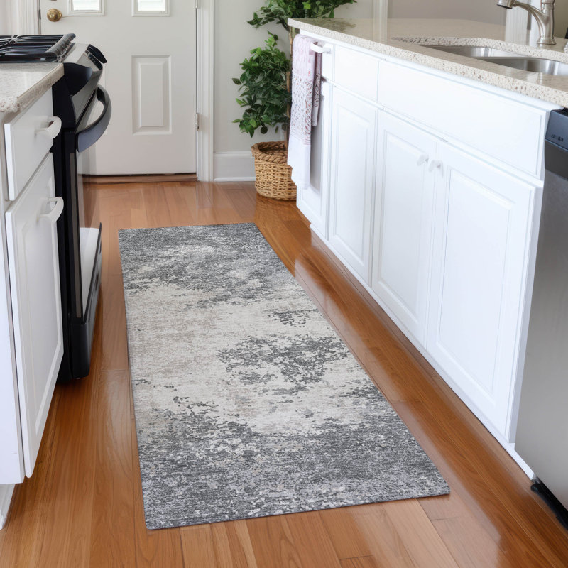 Premium Machine Washable Diskin AMF1027 Modern Rug, Runner 2'3" x 7'6"