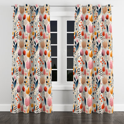 Aygul - Mid-Century Blackout Grommet Curtain - 1 Panel