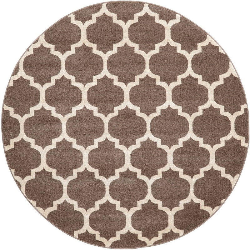Cohleen Geometric Indoor Rug, Round 6'