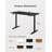 Electric Height Adjustable Standing Desk with Round Tube Column-979077955-979077956