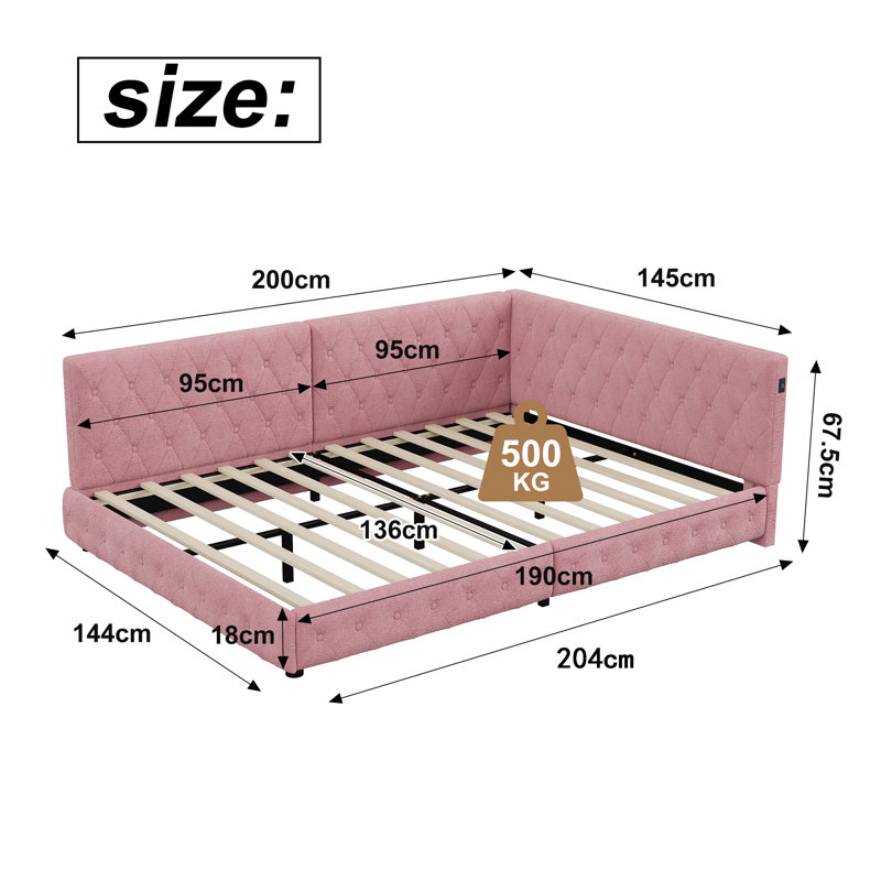 Bed, Pink