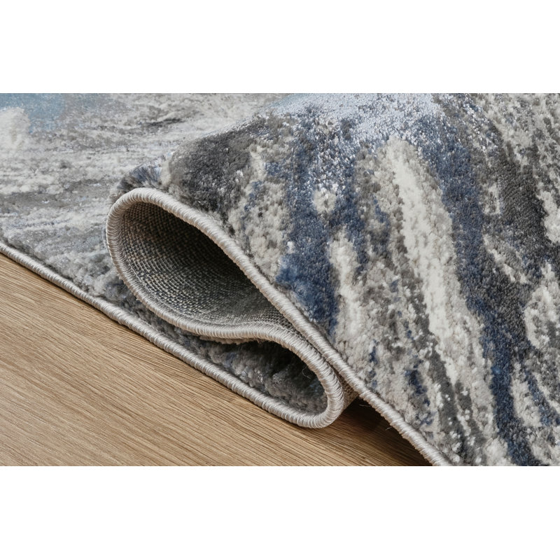 Tapis à motif abstrait éclaté de la collection Armwood, Rectangle 2 pi x 2 pi 11 po