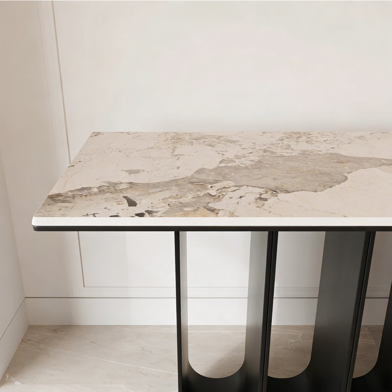 Italian Minimalist Console Table, H 33,46 po x l 47,24 po x P 13,78 po