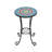 Patio Side Table With Shelf,Blue+Black