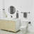 5 Piece Bathroom Hardware Set Stainless Steel Bathroom Hardware Accessories Wall Mounted Bathroom Towel Holder Set-124588868
