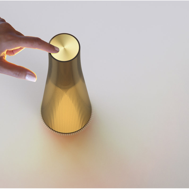 Candél Portable Table Lamp, Bronze/Brass