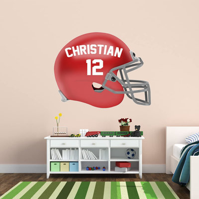 Adhésif mural casque de football