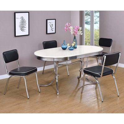 5-Piece Oval Dining Table Set