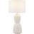 Ceramic Rounded Hourglass Cream Table Lamp