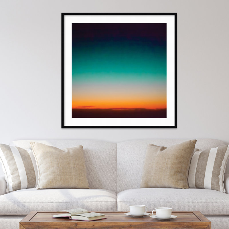 Sunrise Flying by Caroline Mint, 41.25" H x 41.25" W x 0.88" D, Black