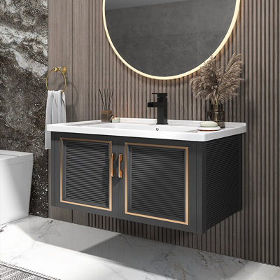 Meuble-lavabo simple avec plateau Alydar 35,8 po