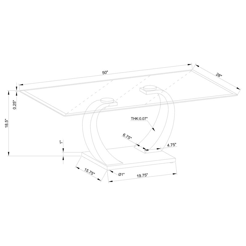 Table basse simple