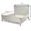 Geneva - Lit avec rangement - Grand lit - Finition blanc vieilli