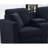 Dark Blue Sectional 7 Soft Microfiber Fabric High Skin- Cushions Two Cup Holders Solid Wood Frame For Long Use Long-term Enjoyment And Stability