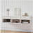set of 2 nightstand with Stylish Wall-Mounted Cabinet - Dustproof Drawer + Open Area, 3-Stage Rails, Carved Design, Anti-Wobble, DIY-Matchable, Multi-Scene