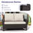 Outdoor Patio Rattan Loveseat With Cushions-1293577884