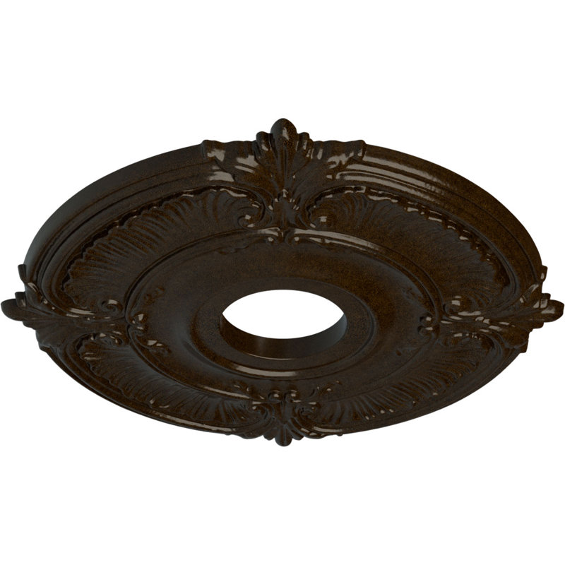 Médaillon de plafond H 18 po x l 18 po x P 0,625 po Attica, Bronze