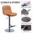 Bassilly Bar Stool,Titanium Stainless Steel Adjustable Faux Leather Barchair With Mid-back-1685102974