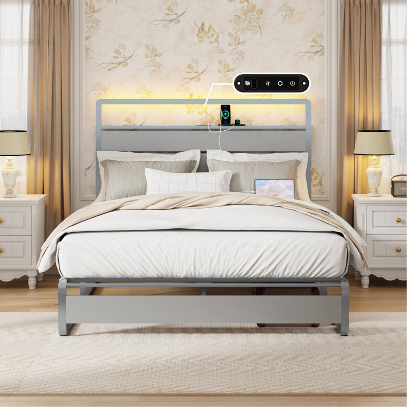 Queen Size Metal Bed Frame