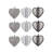 Chic Cotton Quilted Heart Shaped Pot Holder
