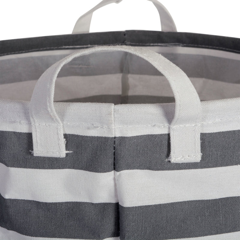 Heuer Laundry Hamper, Large ( 10" H x 10.5" W x 17.5" D ), Gray