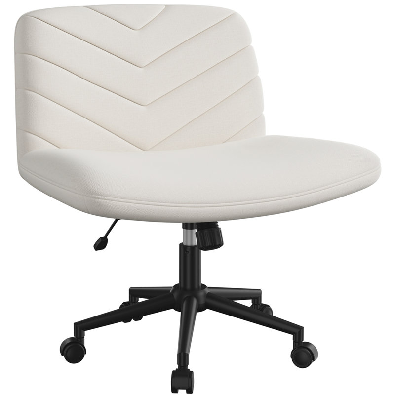Office Chair, Beige Polyester