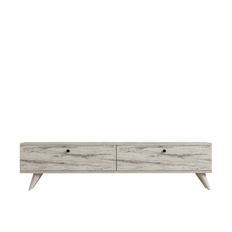 Puqa Design Unfinished TV Stand for TVs up to 70", Grey