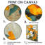 Décoration murale vibrante orange et blanc Morning Glory I - Morning Glory-69912186-69912163