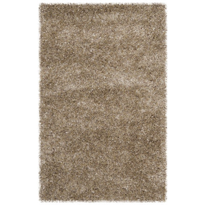 Delane Handmade Tufted Brown Area Rug