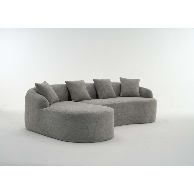 Boneless 4 Seater Sofa with 30D ,60 Hardness full sponge,4 pillow for Living Room, Home Furniture Sleeper Sectional Sofa for Apartmentess full sponge,4 pillow for Living Room, Home Furniture Sleeper Sectional Sofa for Apartment