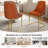 Luxury Velvet Upholstered Kitchen Dining Chairs with Metal Leg（Set of 2）-30695623