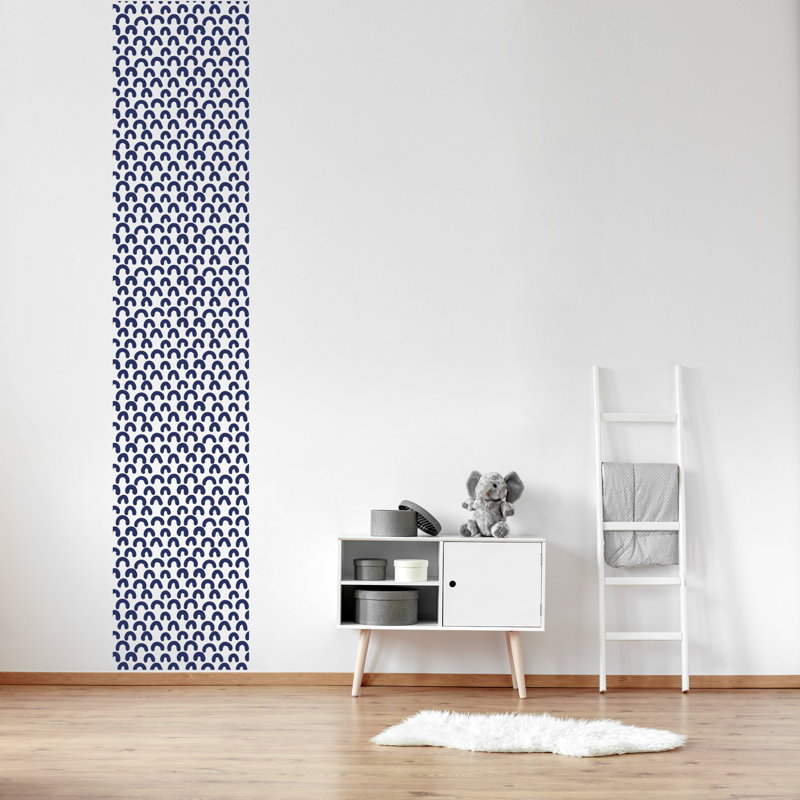 Abstract Non-Wall Damaging Wall Decal, Blue