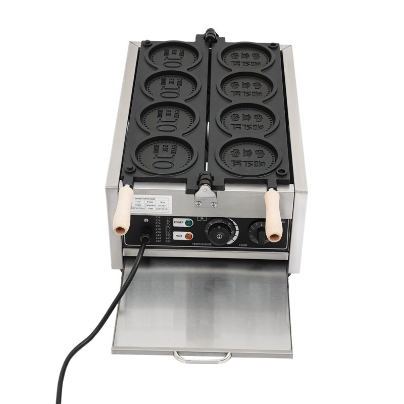 Gaufrier électrique à 4 grilles 4 pièces