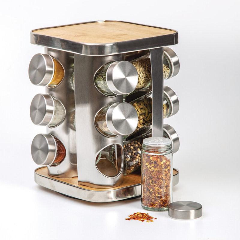 Freestanding Stainless Steel Spice Rack