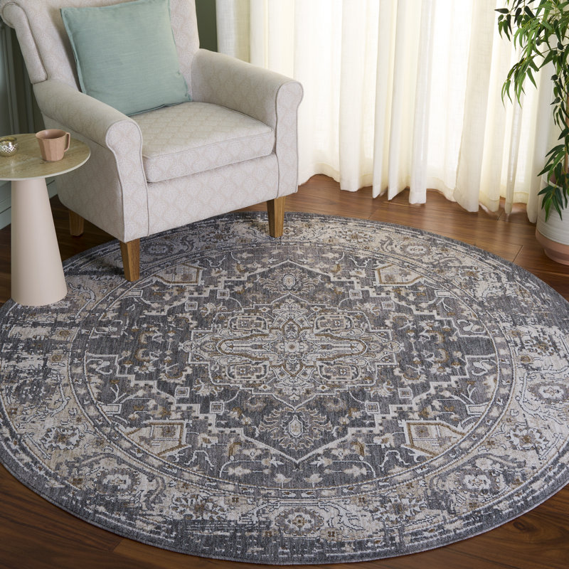 Finley 306 Performance Oriental Rug, Round 6'7"