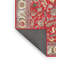 Tapis floral rouge / ivoire-899207345