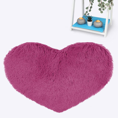 Zismer Solid Colour Faux Fur 65cm X 65cm Area Rug