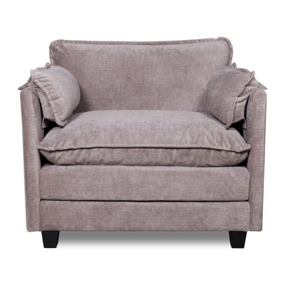 Canapé simple surdimensionné Boucle avec coussin profond et accoudoirs