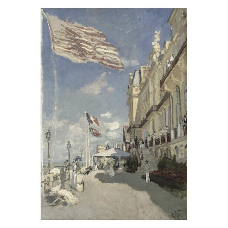 Hôtel des roches noires. Trouville par Claude Monet - Estampe numérique, H 28 po x l 22 po