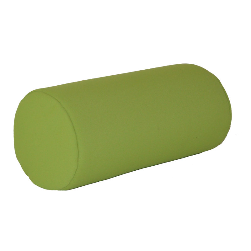 Sundown Acrylic Bolster Pillow, 7" H x 18" W, Lime Green