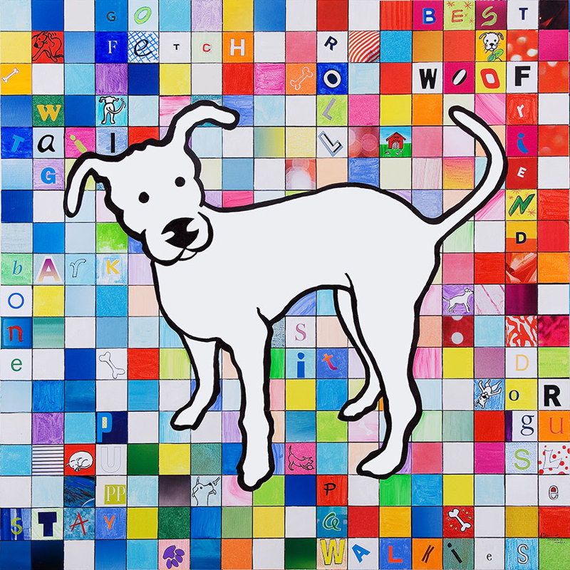 Pop Dog Painting by JP Kilkenny, Image Brush Gel