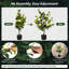 Arbre de camélia artificiel artificiel 38 po Primrue-1388679542