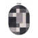 Akieba Geometric Tufted Gray/Black/Ivory Non-Slip Rubberback Area Rug