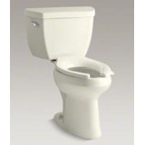 Highline Classic Comfort Height 2 Piece Elongated 1.0 GPF Toilet with Pressure Flush Technology
