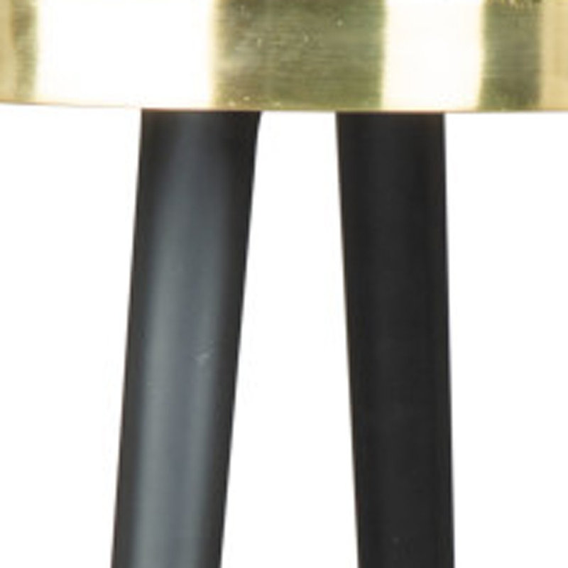 Particle Side Table Black & Gold