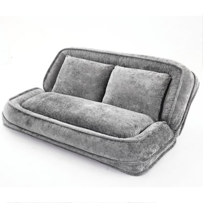 Double Human Dog Bed, Lazy Sofa ,Loveseat, Fits You & Pets, Extra Large Floor Couch, Can Sit Or Lie Down,2-In-1,5 Adjustable Position, Plump Pillow,2 Seat, Chenille