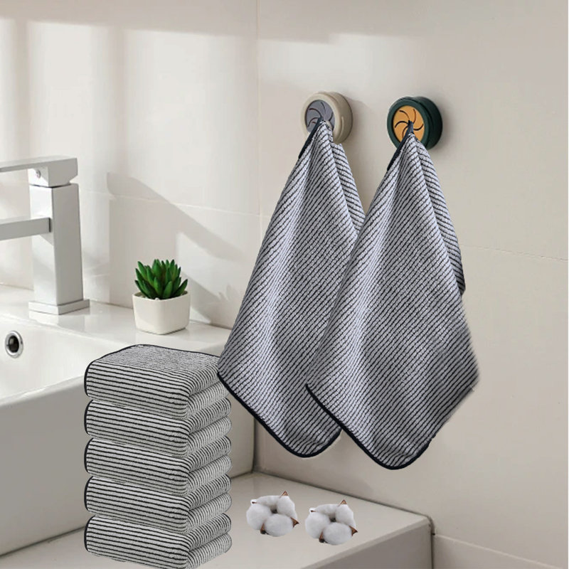Towels Soft Highly Absorbent Hotel Spa Bathroom Towel Collection for Bathroom Kitchen | 13.7x29.5 Inch | Set of 5