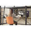 Lit mezzanine en métal avec bureau en forme de L, taille du cadre de la station de charge, garde de sécurité et échelle, aucun sommier nécessaire